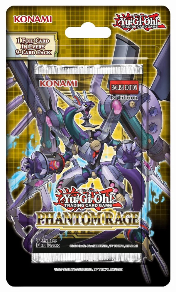 YUGIOH Phantom Rage 1st Edition Blister Pack