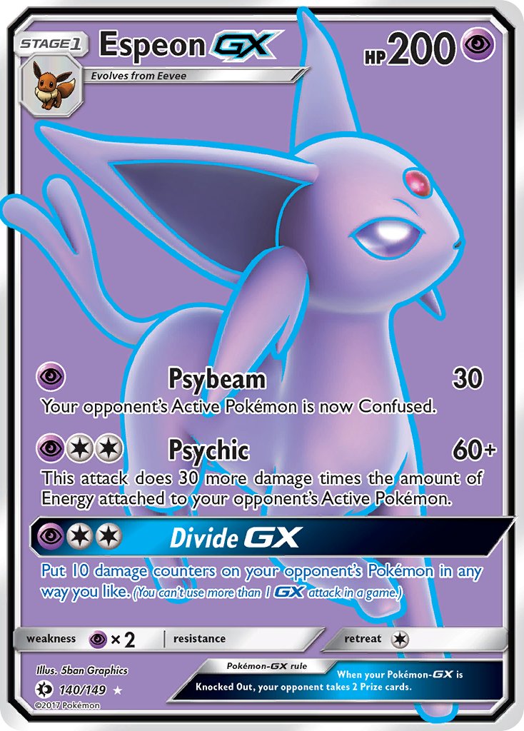 Espeon-GX - 140/149 - Rare Ultra - Pokémon TCG