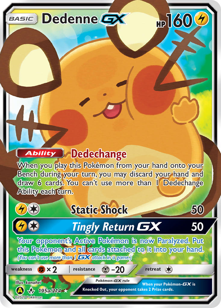Dedenne GX - 195a/214 - Alternate Art Promos - Pokemon