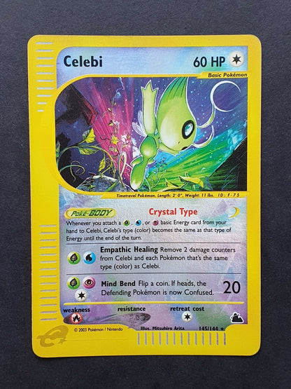 Celebi - 145/144 - Holo Rare Reverse Holo - Premier Trading Cards