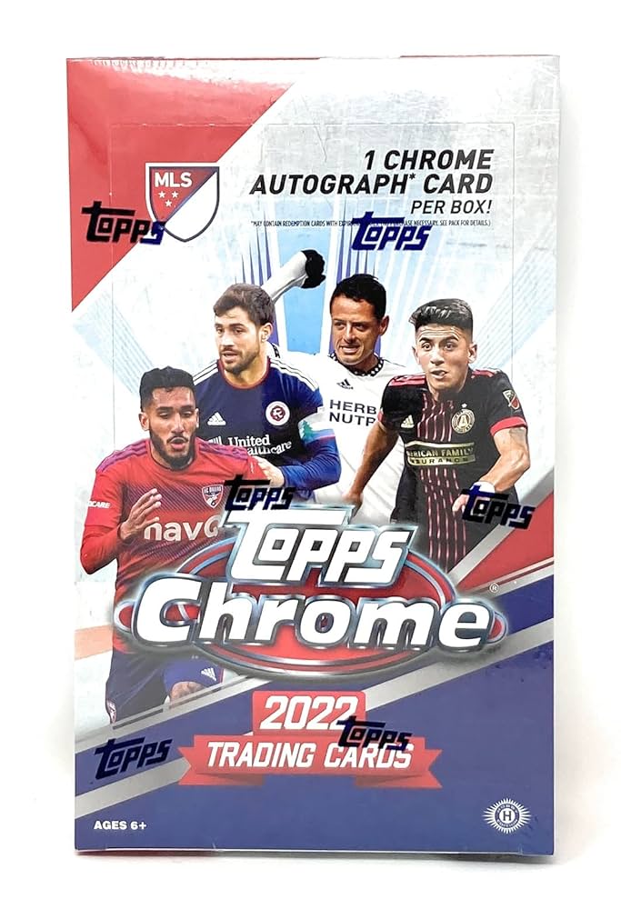 2022 Topps Major League Soccer Chrome Hobby Box - Premier Trading Cards