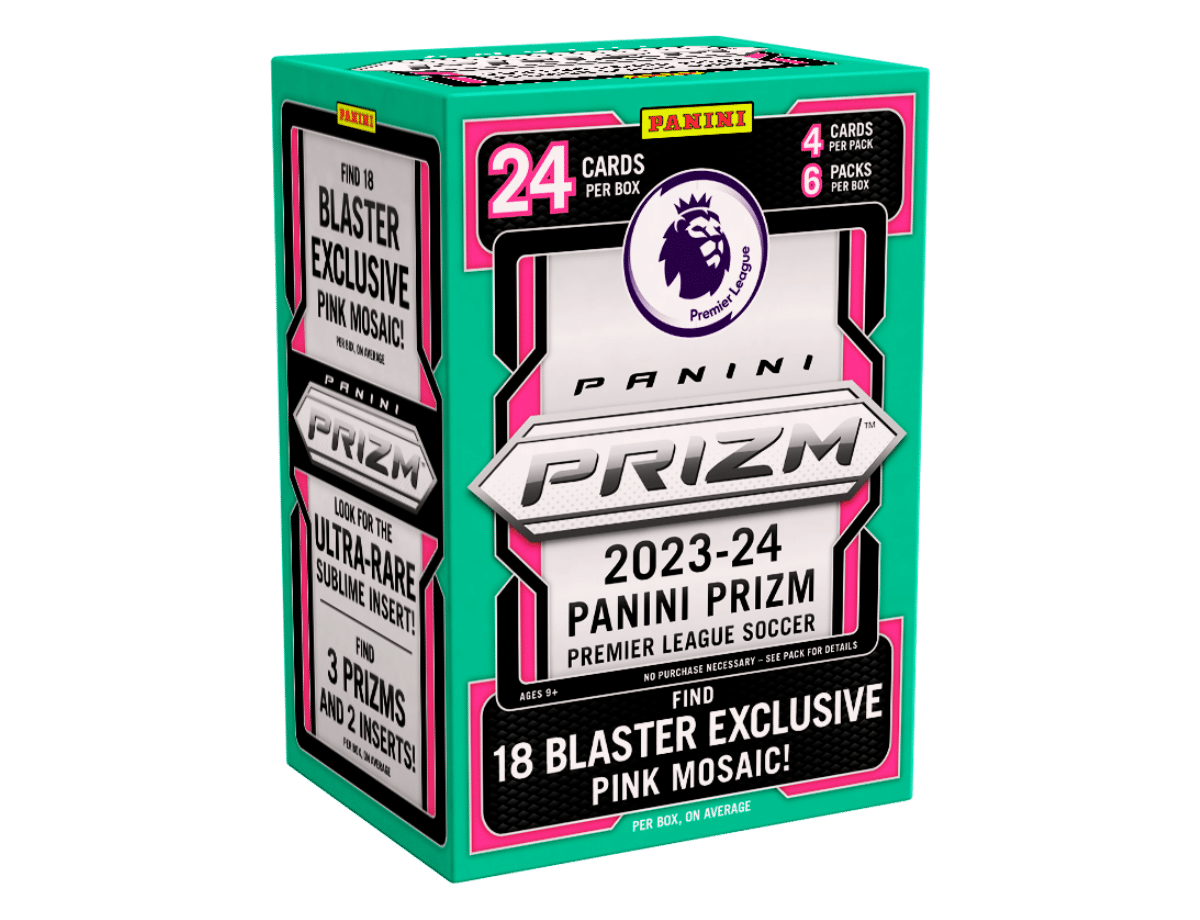 2023 - 2024 Panini Prizm English Premier League Soccer Blaster Box Trading Cards - Premier Trading Cards