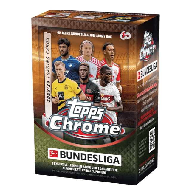 2023/24 Topps Chrome Bundesliga Soccer Hobby Box - Premier Trading Cards