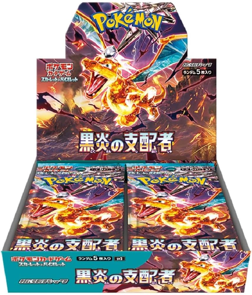 Pokemon Scarlet & Violet Ruler of the Black Flame BOX SV3 (Japanese)