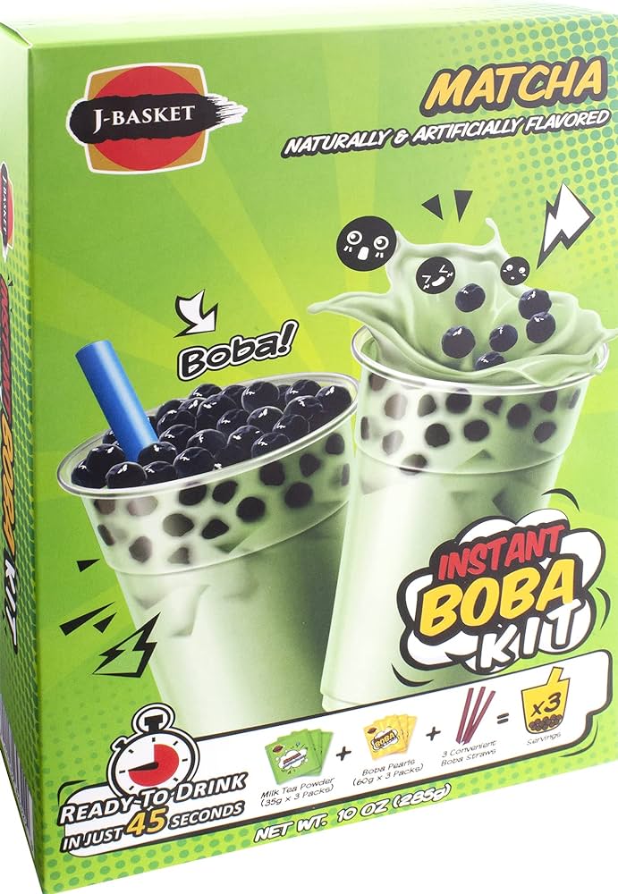 J-Basket Instant Boba Kit - Matcha - Premier Trading Cards