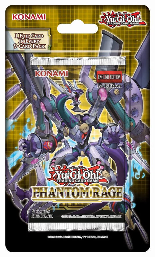 YUGIOH Phantom Rage 1st Edition Blister Pack - Premier Trading Cards
