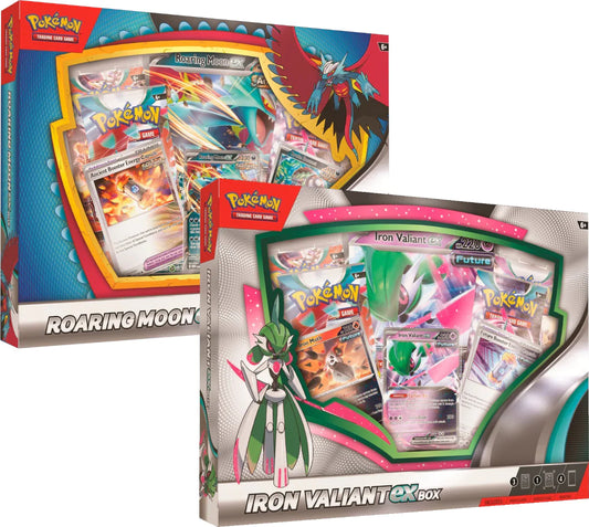 Pokemon Roaring Moon/Iron Valiant EX Box (Pre-Order) - Premier Trading Cards