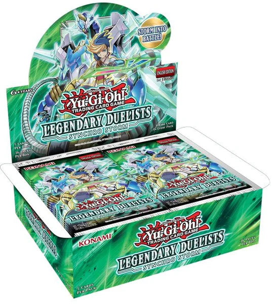 YuGiOh Legendary Duelists: Synchro Storm 1st Edition Booster Box - Premier Trading Cards