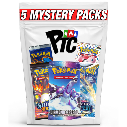 Premier Packs - 5 Pokémon Mystery Booster Packs (1995-2024)