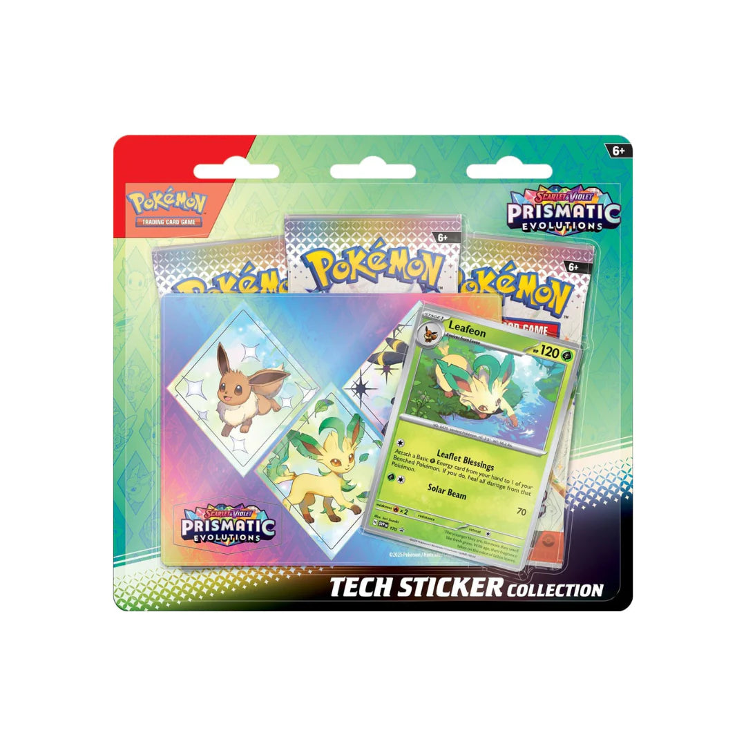 Pokemon Prismatic Evolutions Tech Sticker Collection (Pre-Order)