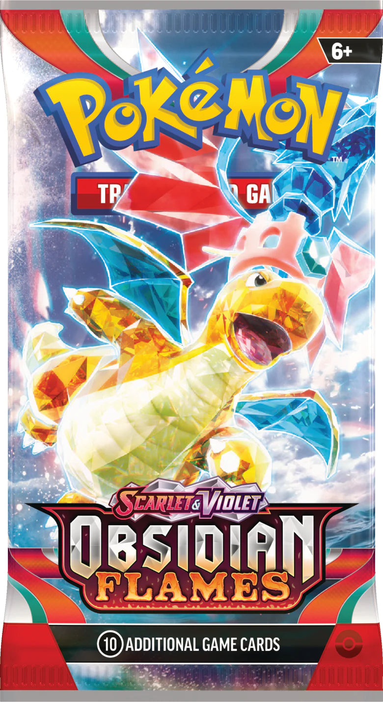 Scarlet and Violet Obsidian Flames - Pokémon Booster Pack + Promo - Premier Trading Cards