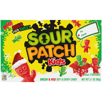 Sour Patch Kids Christmas (3.1oz Theater Box) - Premier Trading Cards