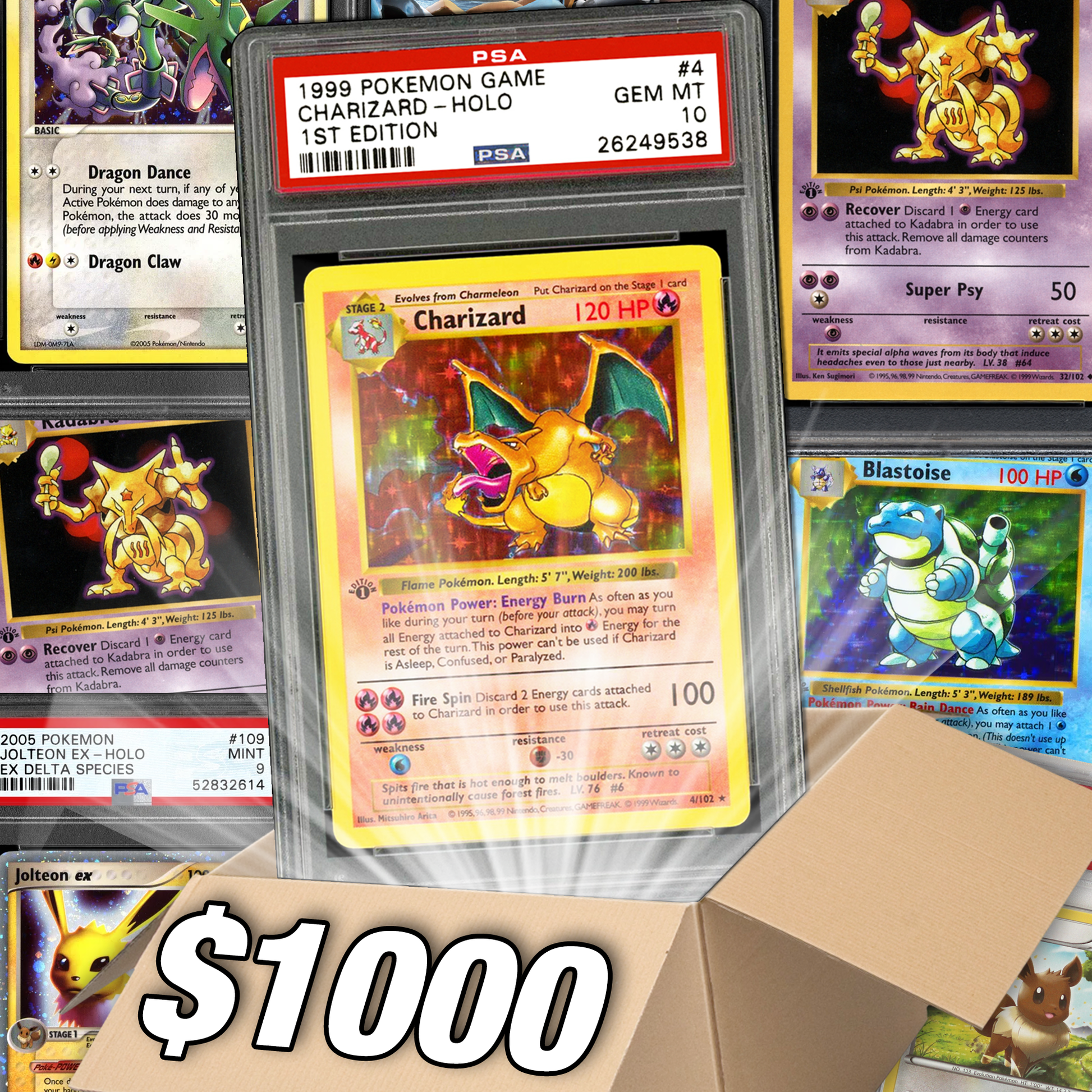The Pokemon Card $1000 Box! - Assorted Pokémon Trading Cards - Premier Trading Cards