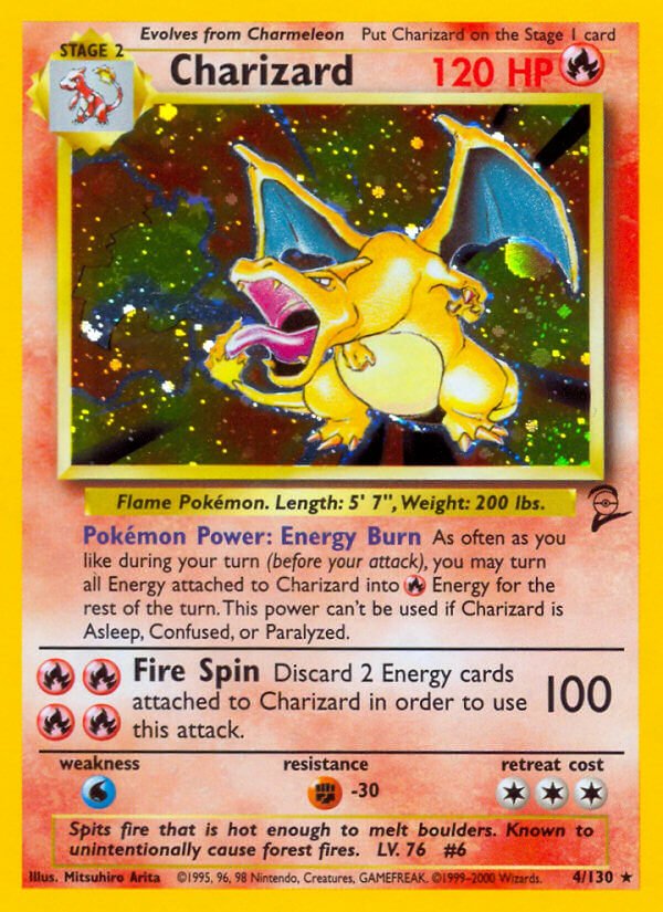 Charizard - 4/130 - Holo Rare - Premier Trading Cards