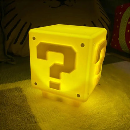 Mario "?" Cube Bedroom Bedside Lamp Home