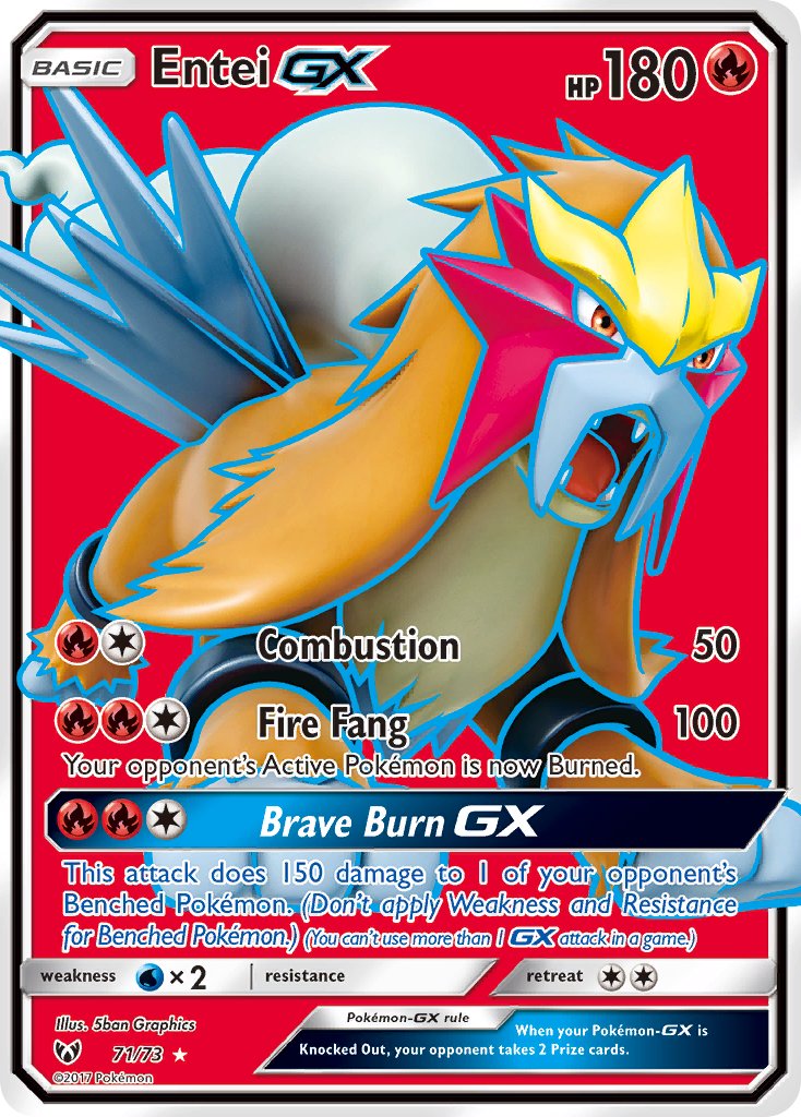 Entei GX - Shining Legends - Pokemon