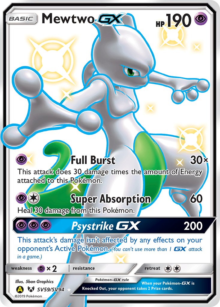 Mewtwo GX - SV59/SV94 - Mint Condition