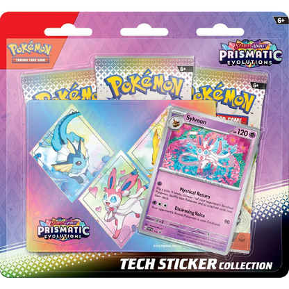 Pokemon Prismatic Evolutions Tech Sticker Collection (Pre-Order)