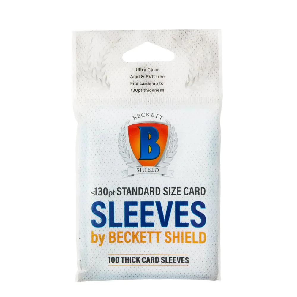 Beckett Shield Thick Sleeves 100CT - Premier Trading Cards