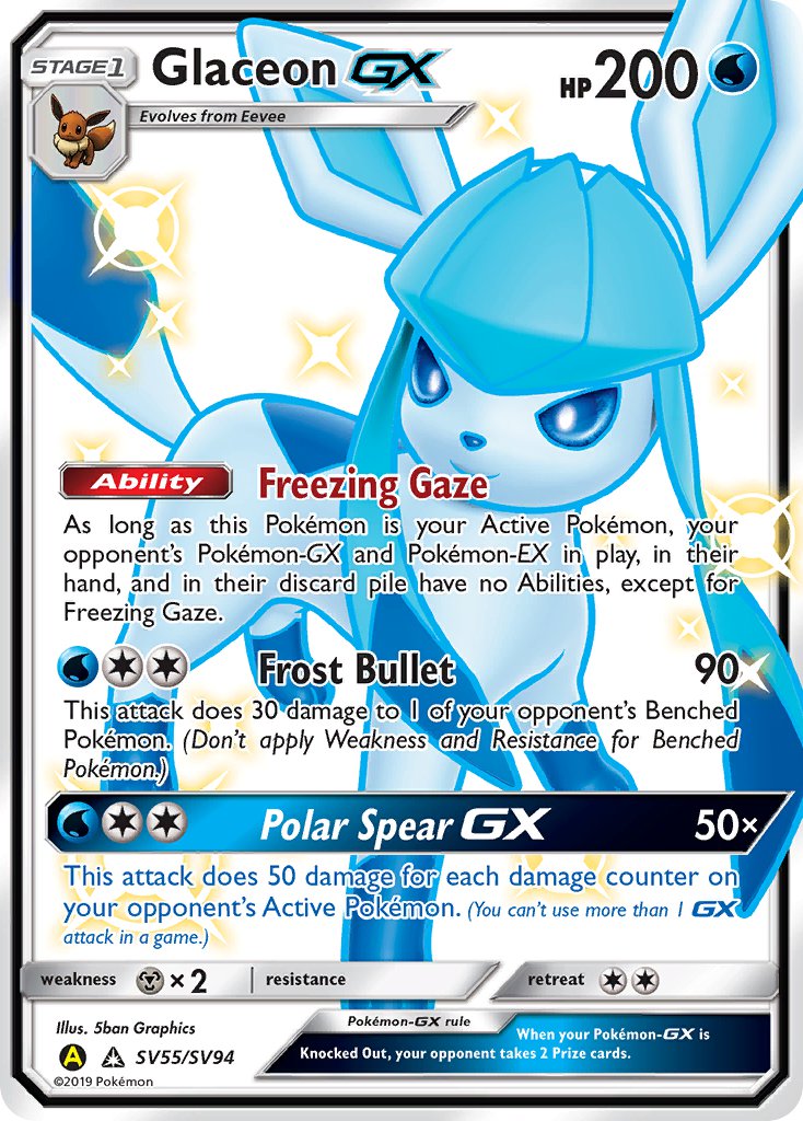 Glaceon GX SV55/SV94 - Mint Condition