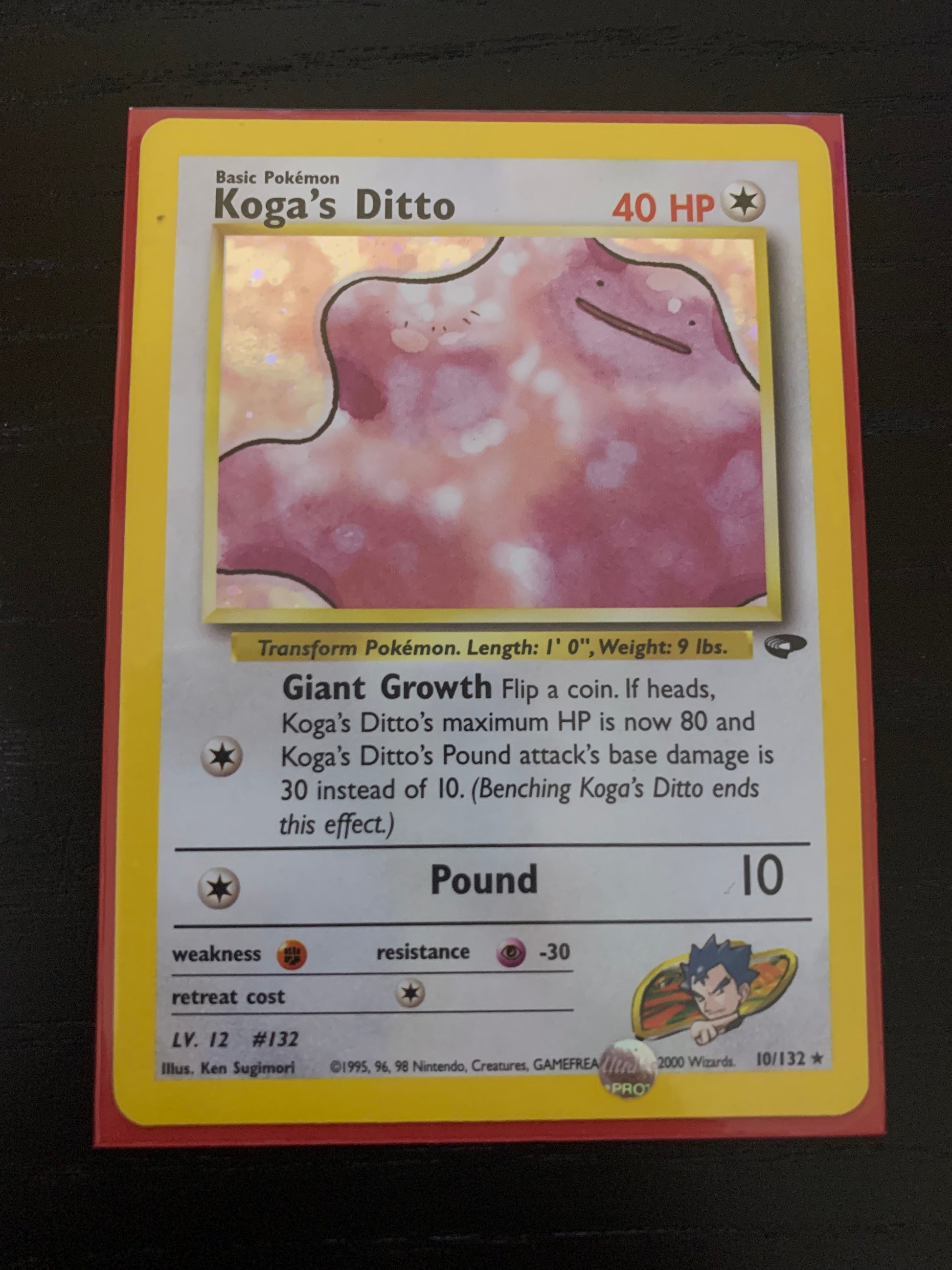 Koga's Ditto - 10/132 - Holo Unlimited - Premier Trading Cards