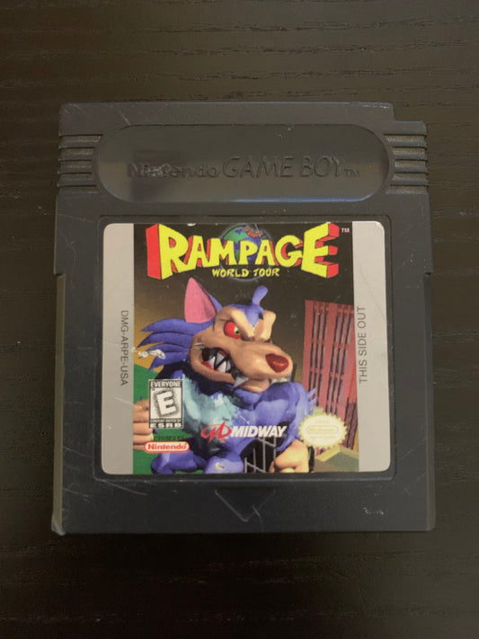 Rampage World Tour - GameBoy Game - Premier Trading Cards