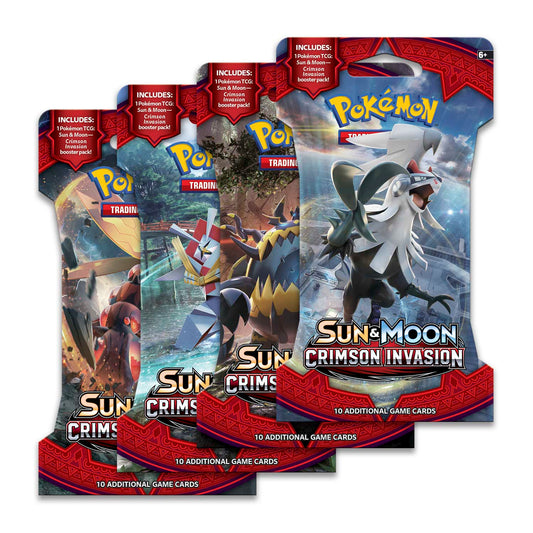 Sun & Moon Crimson Invasion - Pokémon Booster Pack - Premier Trading Cards