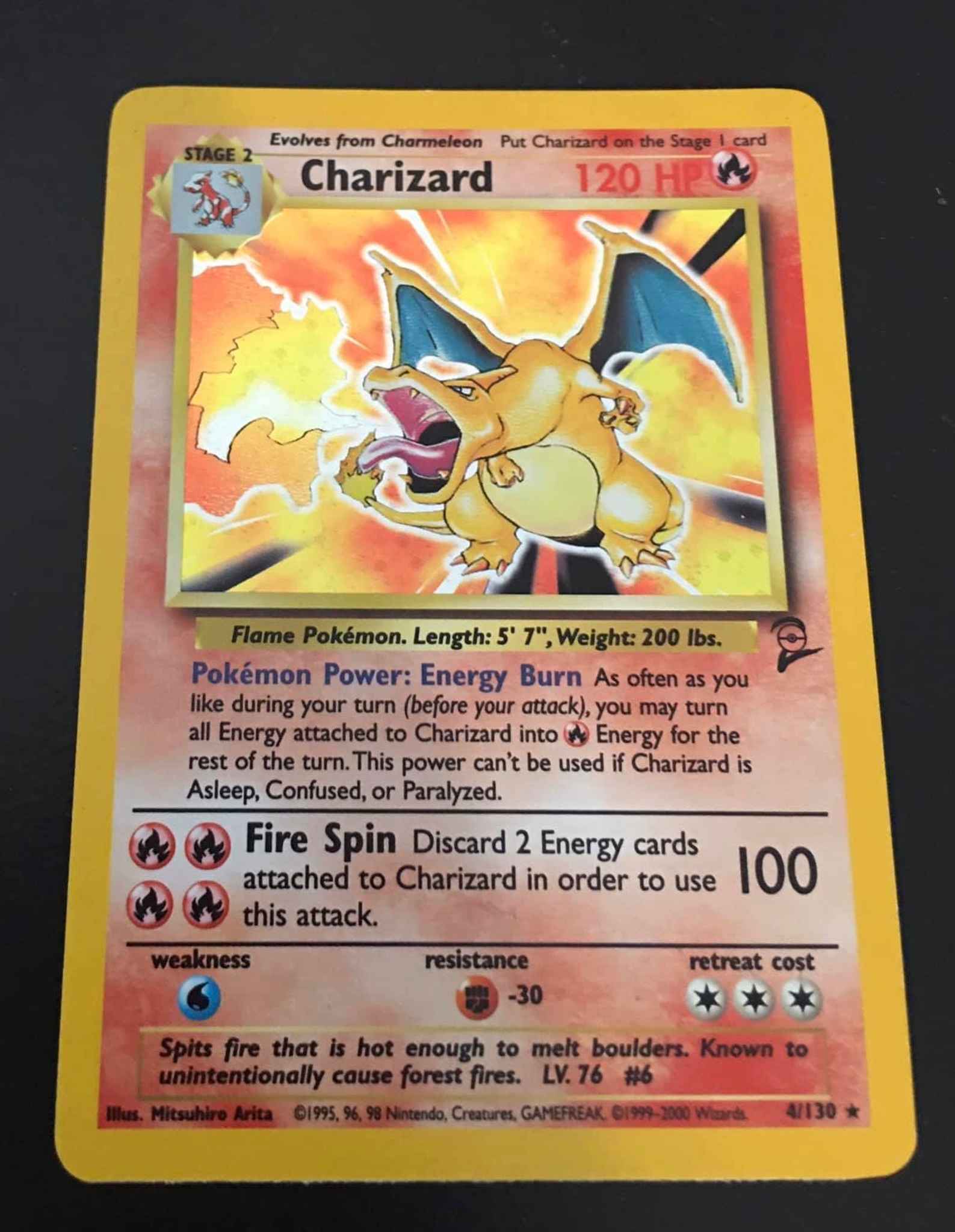 Charizard - 4/130 - Holo Rare - Premier Trading Cards