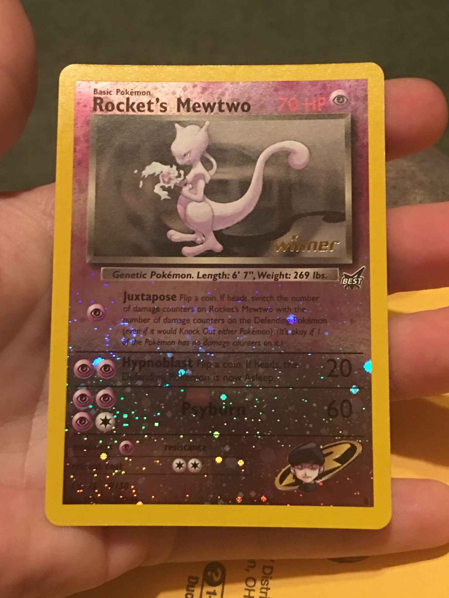 Rocket's Mewtwo - 8 - (Winner) Promo - Premier Trading Cards