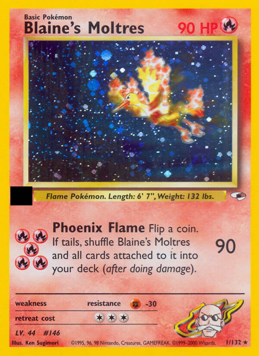 Blaine's Moltres - 1/132 - Holo Unlimited - Premier Trading Cards